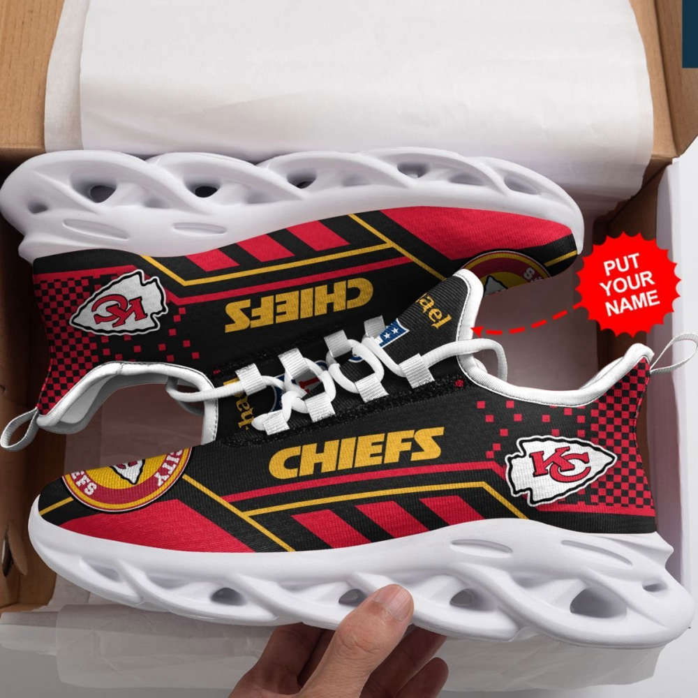 Sportswearmerch Kansas City Chiefs NFL Max Soul Shoes Sneakers For Men And Women