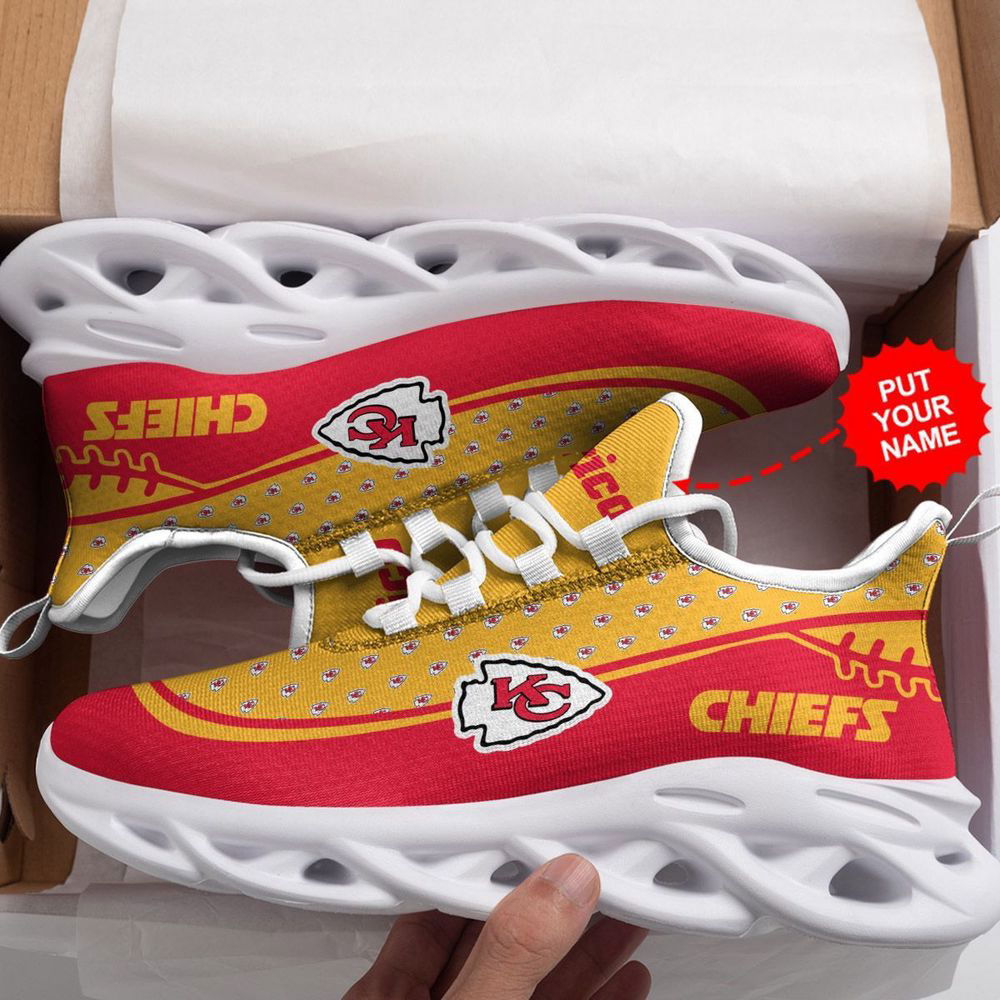 Sportswearmerch Kansas City Chiefs NFL Max Soul Shoes Sneakers For Men And Women