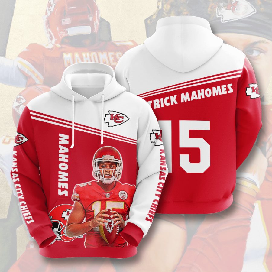Sportswearmerch Kansas City Chiefs NFL Patrick Mahomes II Red White Personalized Hoodie For Fan