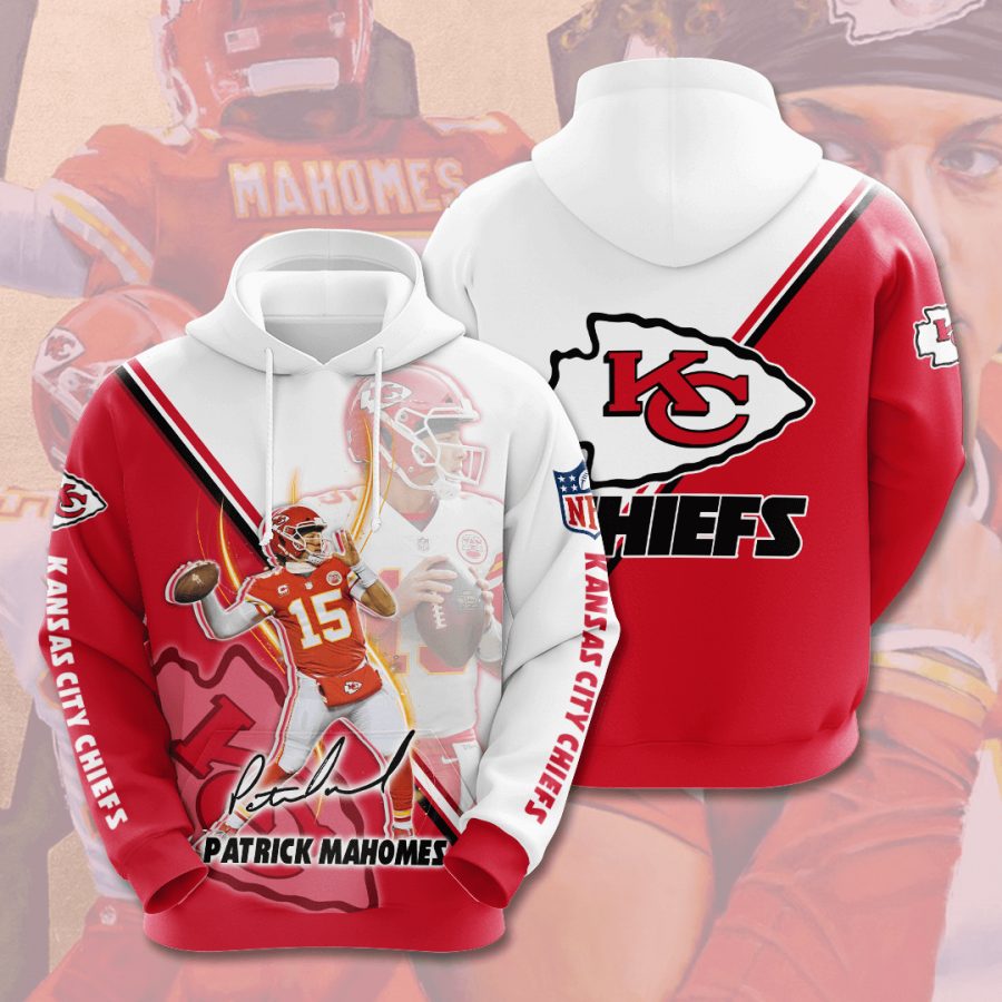 Sportswearmerch Kansas City Chiefs NFL Patrick Mahomes II Red White Personalized Hoodie For Fan