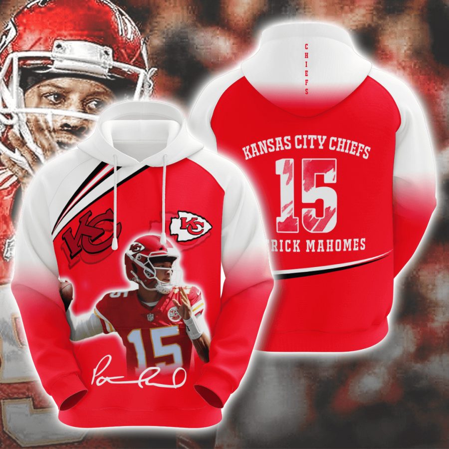 Sportswearmerch Kansas City Chiefs NFL Patrick Mahomes II Red White Personalized Hoodie For Fan