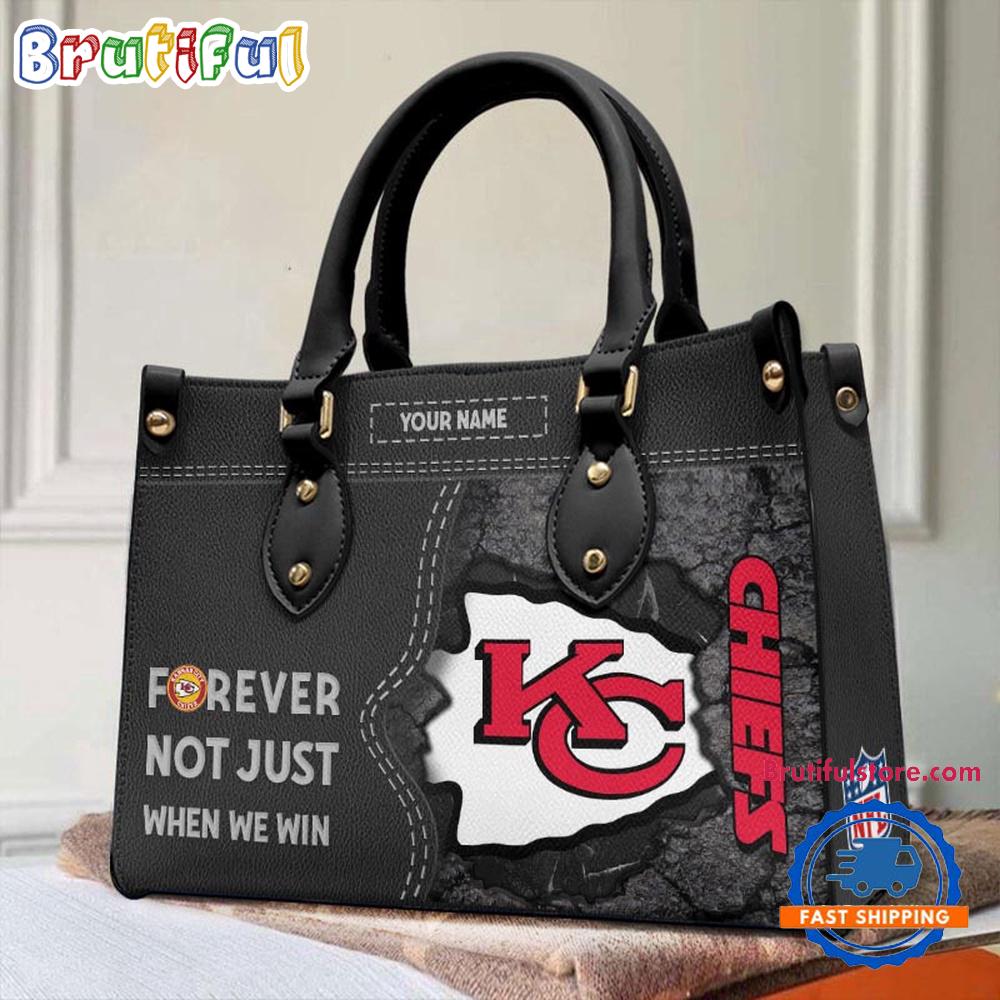 Sportswearmerch Kansas City Chiefs NFL Women's Leather Bag For Fan