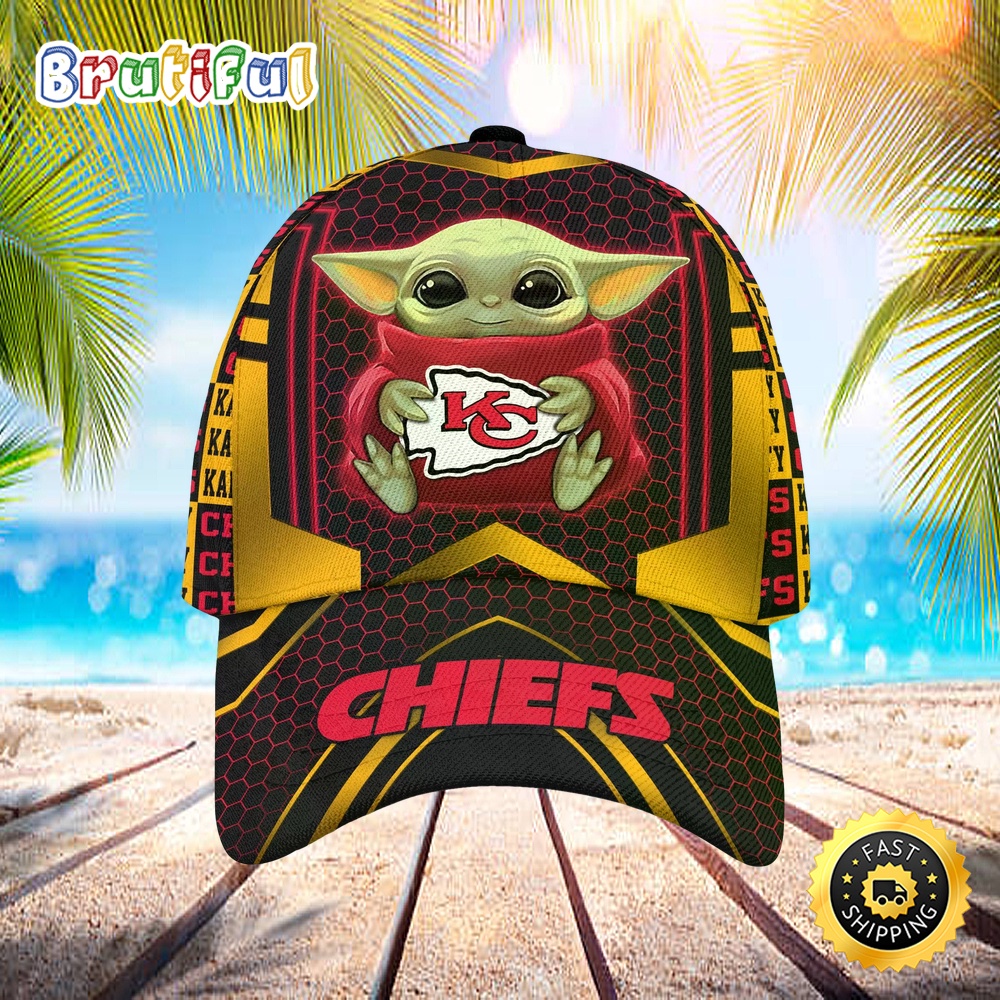 Sportswearmerch Kansas City Chiefs NFL x Baby Yoda Classic Cap For Fan