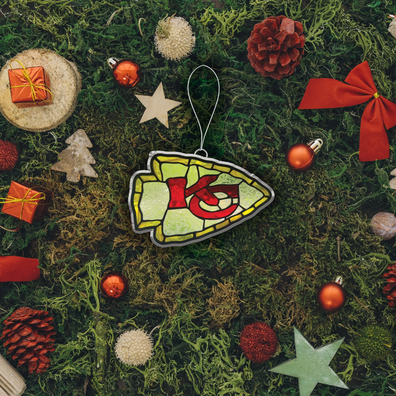 Sportswearmerch Kansas City Chiefs NFL x Christmas Acrylic Ornament Gift For Fans