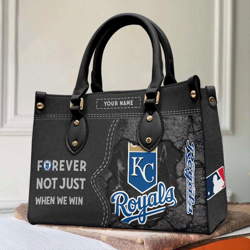 Sportswearmerch Kansas City Royals MLB Leather Handbag For Fan