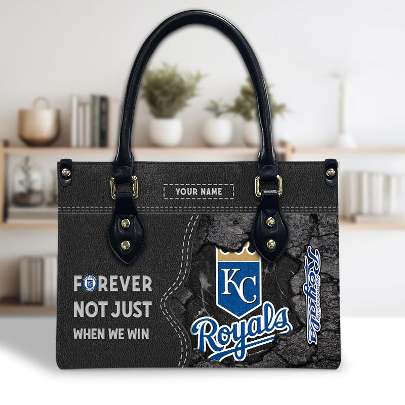 Sportswearmerch Kansas City Royals MLB Leather Handbag For Fan