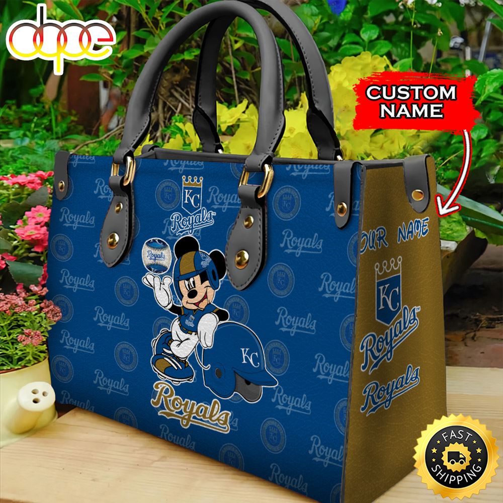Sportswearmerch Kansas City Royals MLB Mickey Leather Bag For Fan