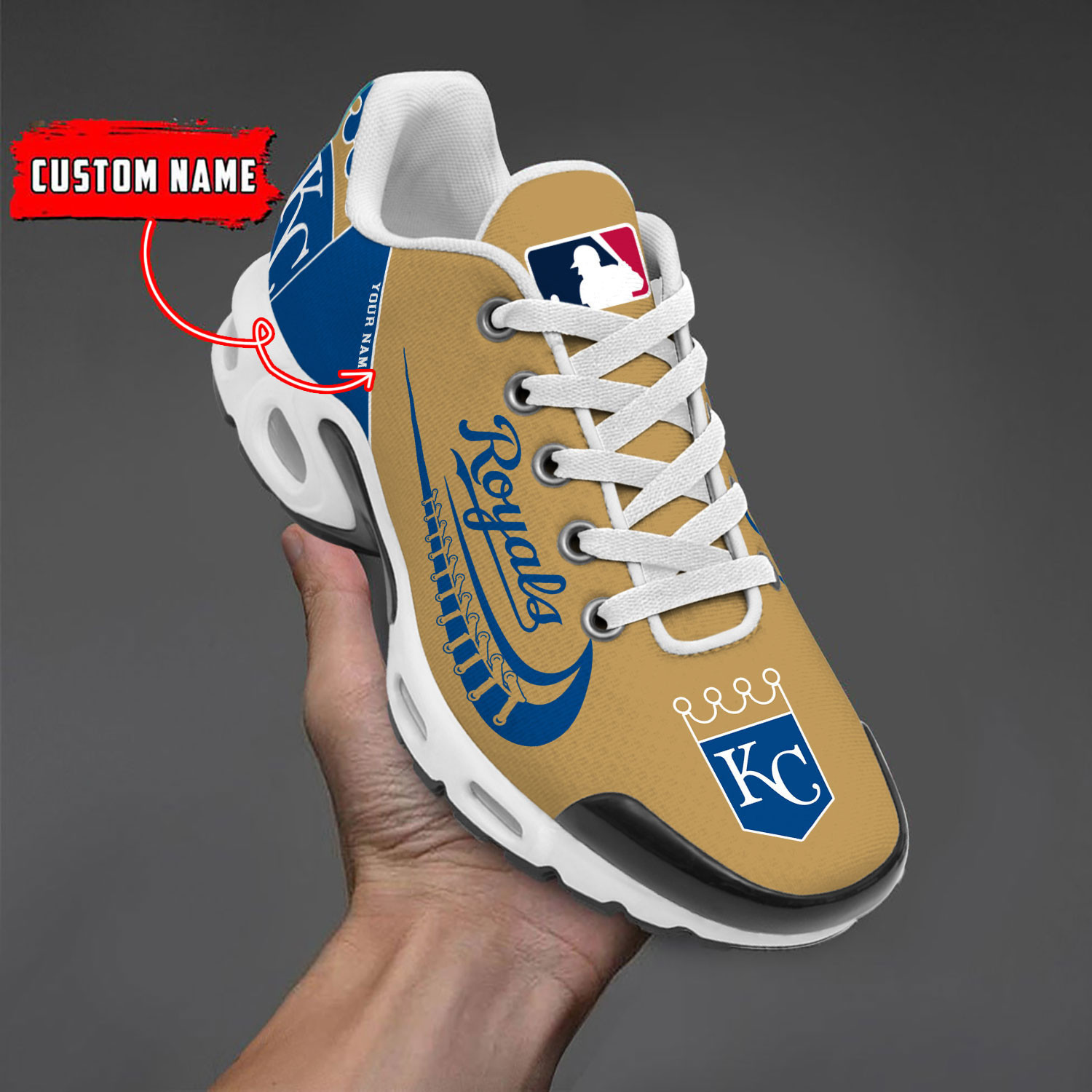Sportswearmerch Kansas City Royals MLB TN Shoes Sneakers For Men And Women