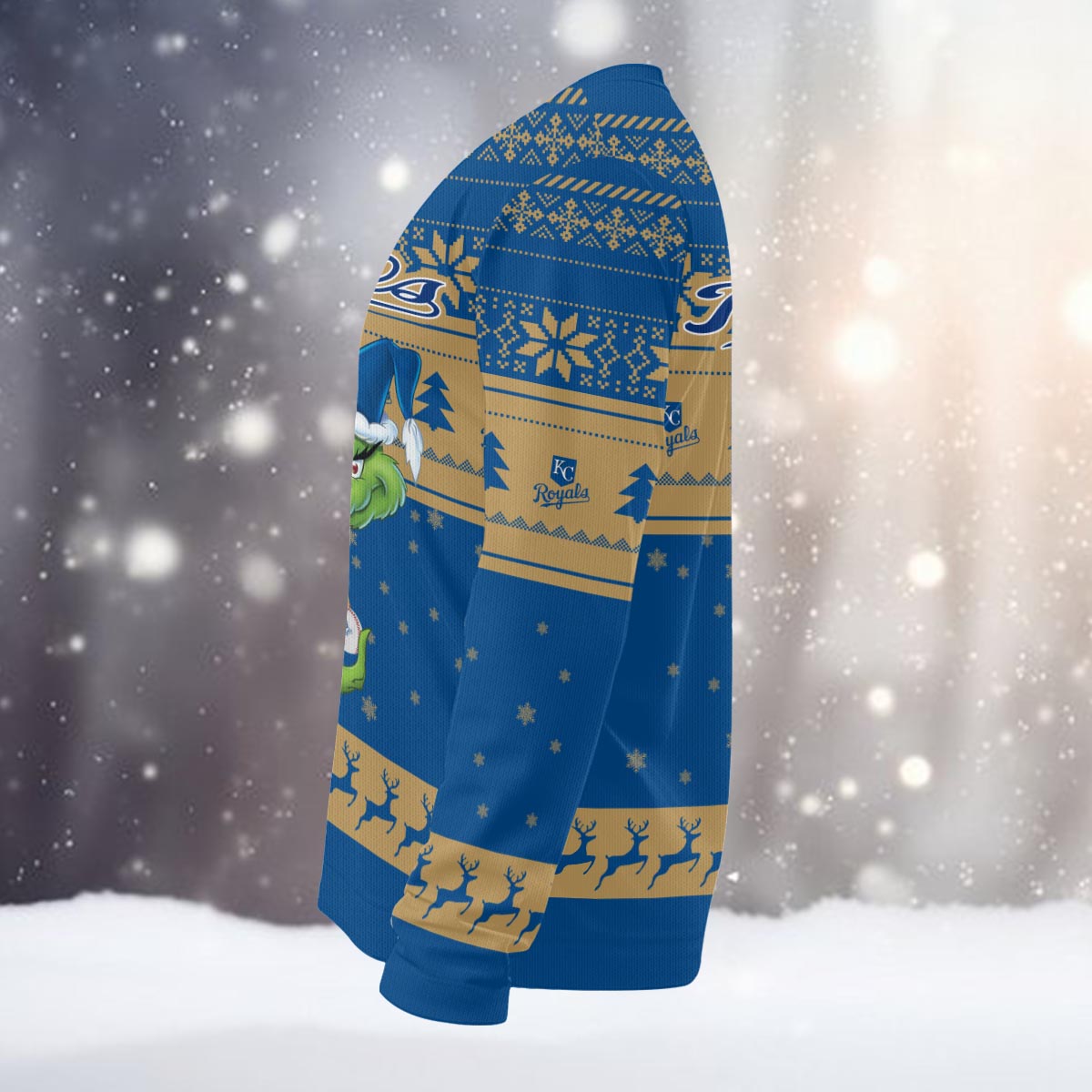 Sportswearmerch Kansas City Royals MLB x Grinch Christmas Ugly Sweater For Fans