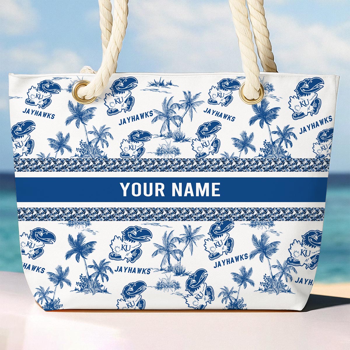 Sportswearmerch Kansas Jayhawks NCAA Beach Bag For Fan