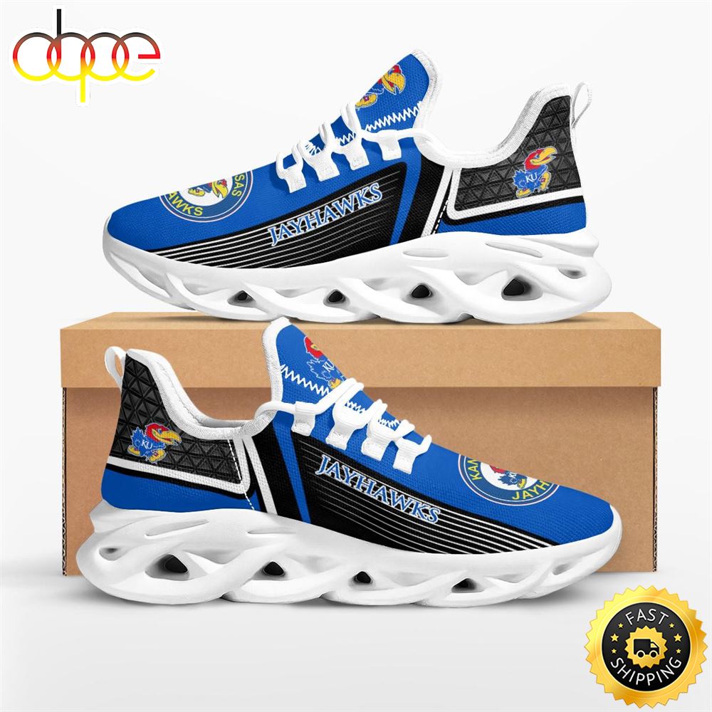 Sportswearmerch Kansas Jayhawks NCAA Fan Max Soul Shoes Sneakers For Men And Women