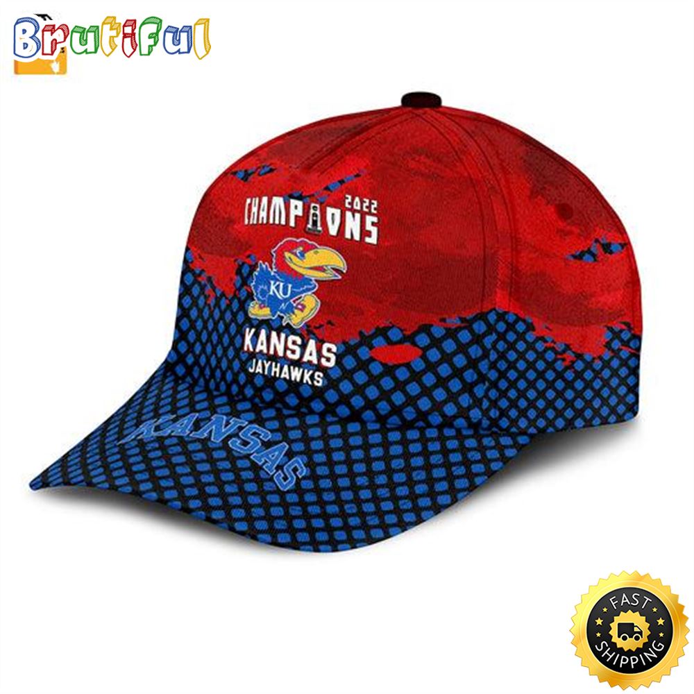 Sportswearmerch Kansas Jayhawks NCAA Grunge Classic Cap For Fan
