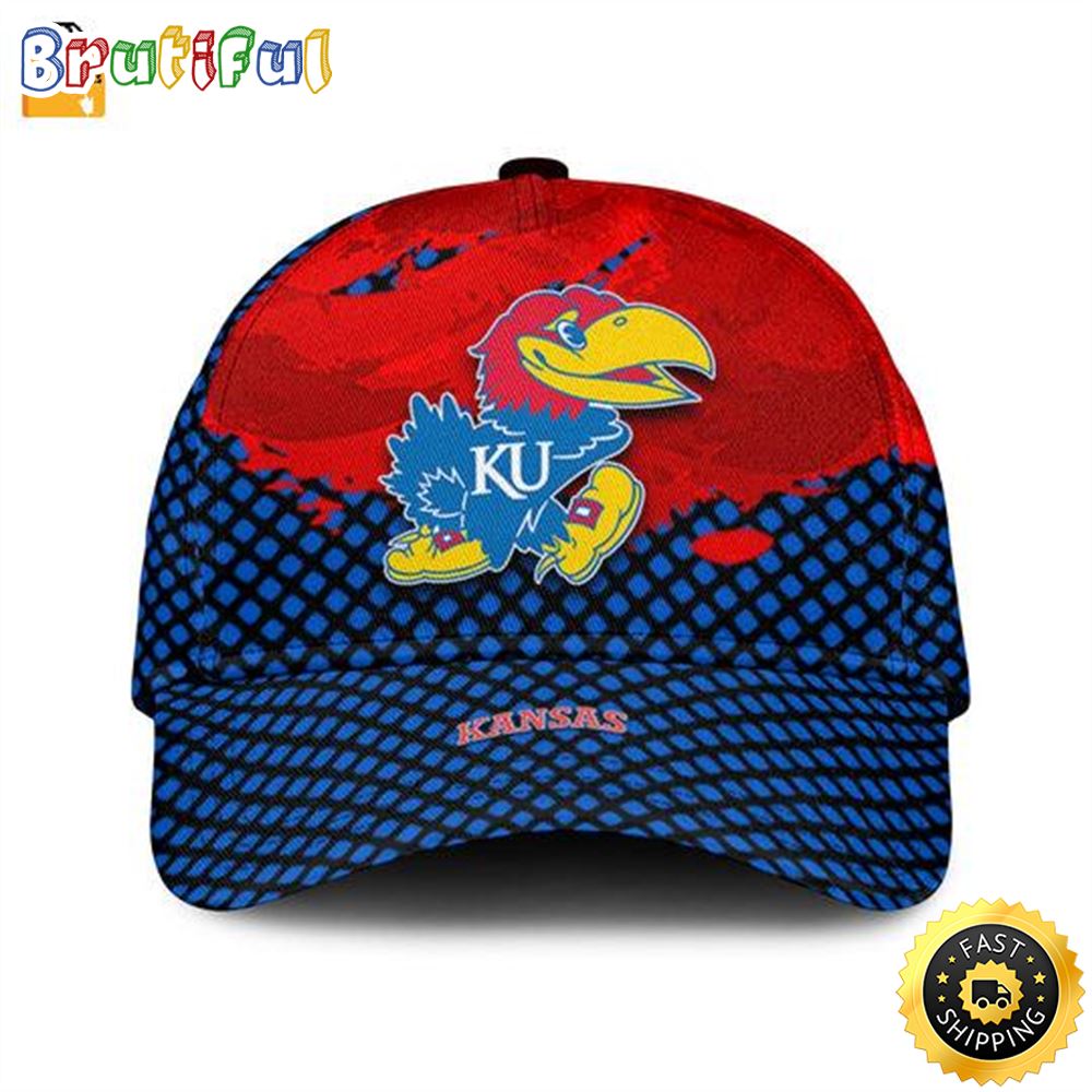 Sportswearmerch Kansas Jayhawks NCAA Grunge Classic Caps For Fan