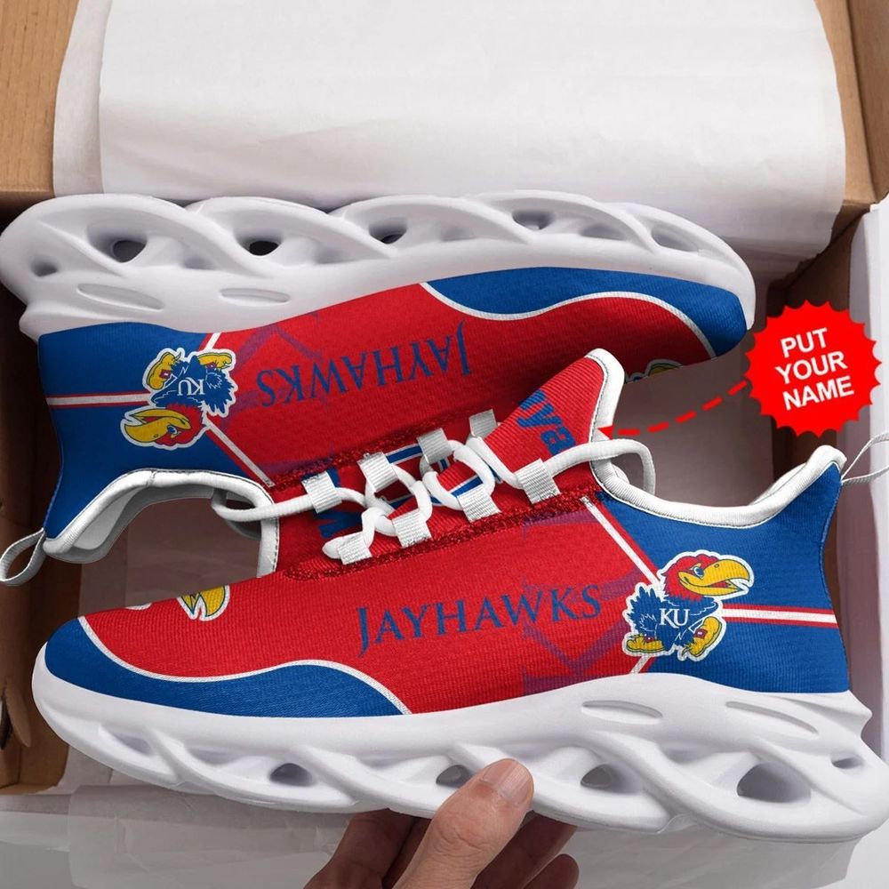Sportswearmerch Kansas Jayhawks NCAA Max Soul Shoes Sneakers For Men And Women