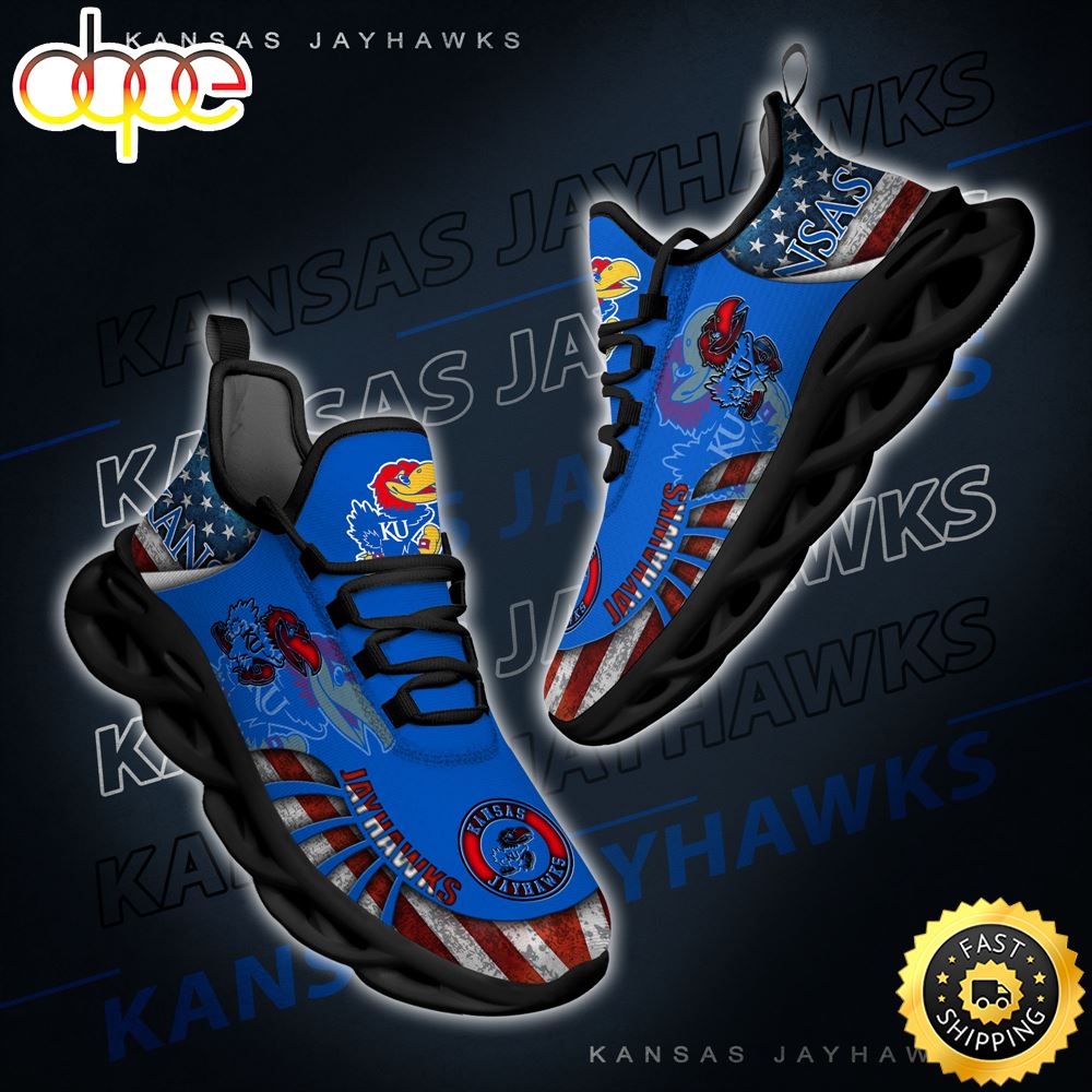 Sportswearmerch Kansas Jayhawks NCAA Max Soul Shoes Sneakers For Men And Women