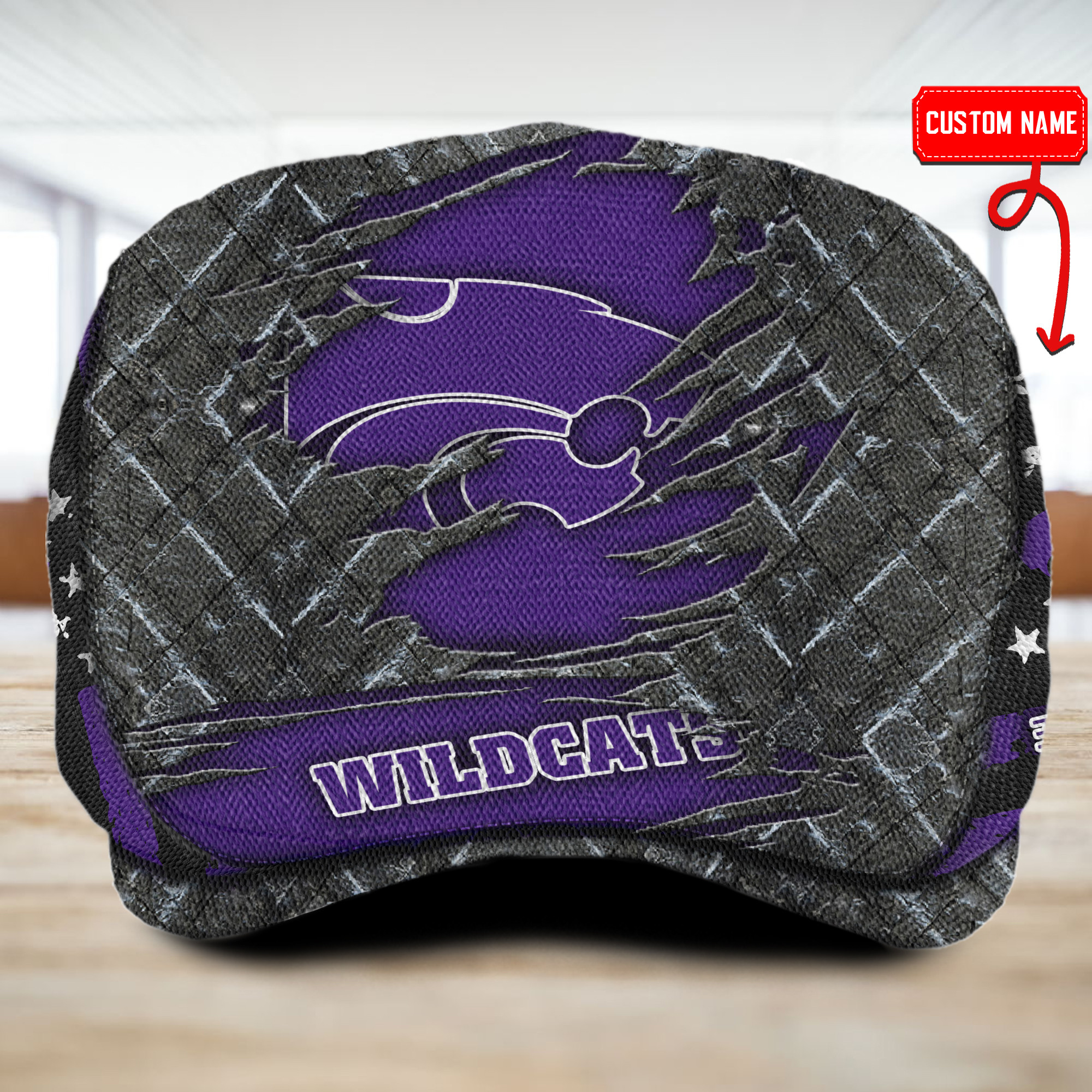 Sportswearmerch Kansas State Wildcats NCAA Flat Cap For Fan