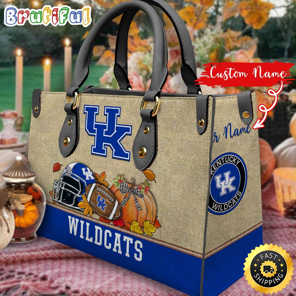 Sportswearmerch Kentucky Wildcats NCAA Autumn Leather Handbag For Fan