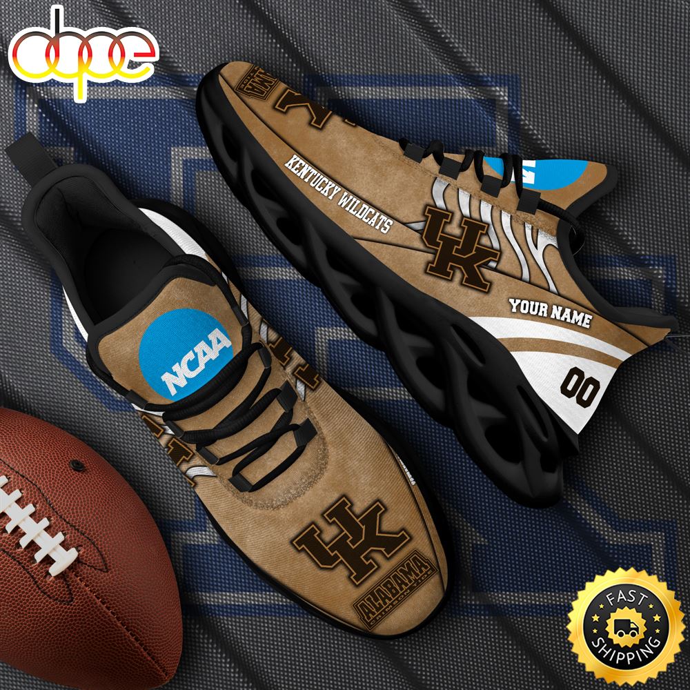 Sportswearmerch Kentucky Wildcats NCAA Black Max Soul Shoes Sneakers For Men And Women