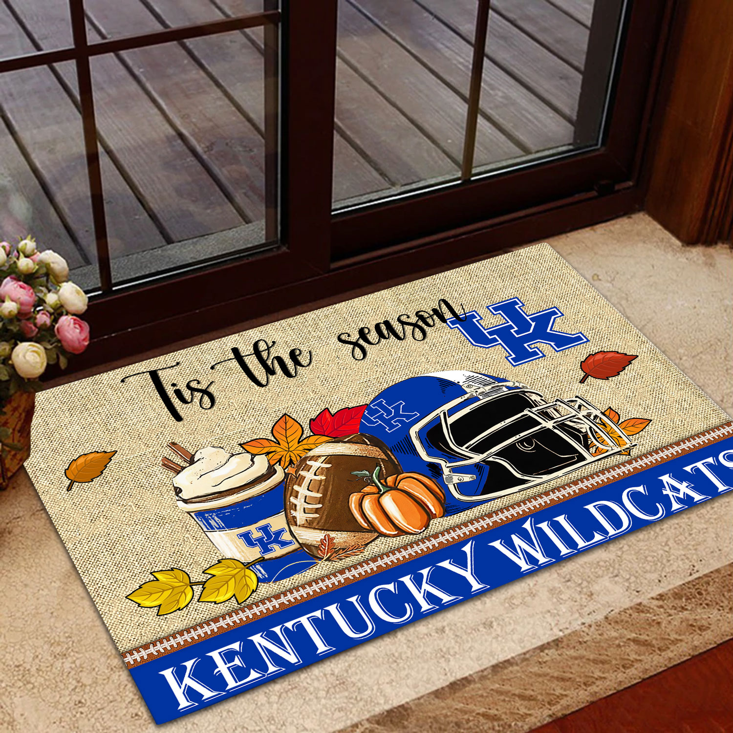 Sportswearmerch Kentucky Wildcats NCAA Fall Football Custom Doormat For Fan