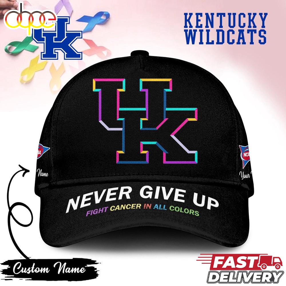 Sportswearmerch Kentucky Wildcats NCAA Fight Cancer In Classic Cap For Fan