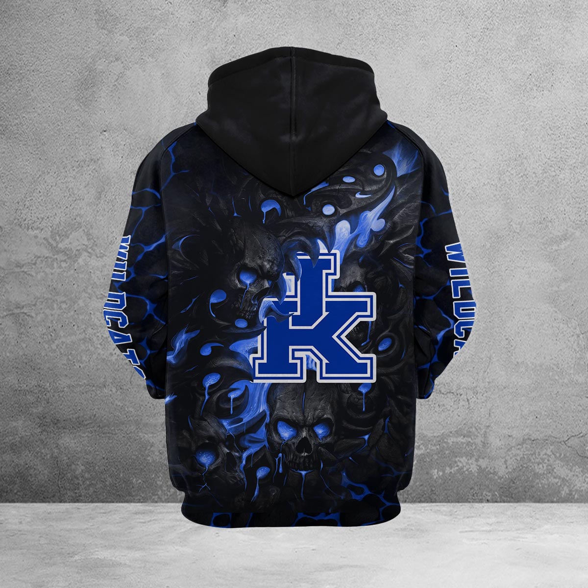 Sportswearmerch Kentucky Wildcats NCAA Lava Skull Hoodie For Fan