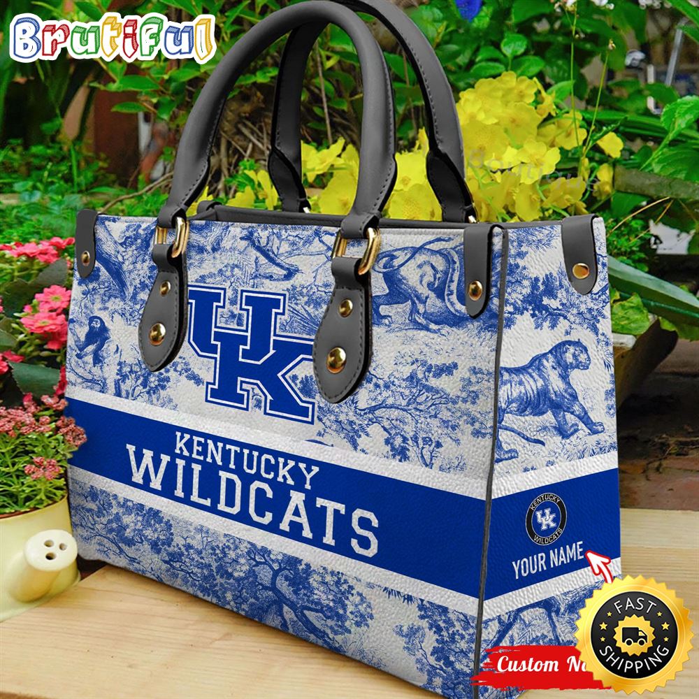 Sportswearmerch Kentucky Wildcats NCAA Leather Handbag For Fan
