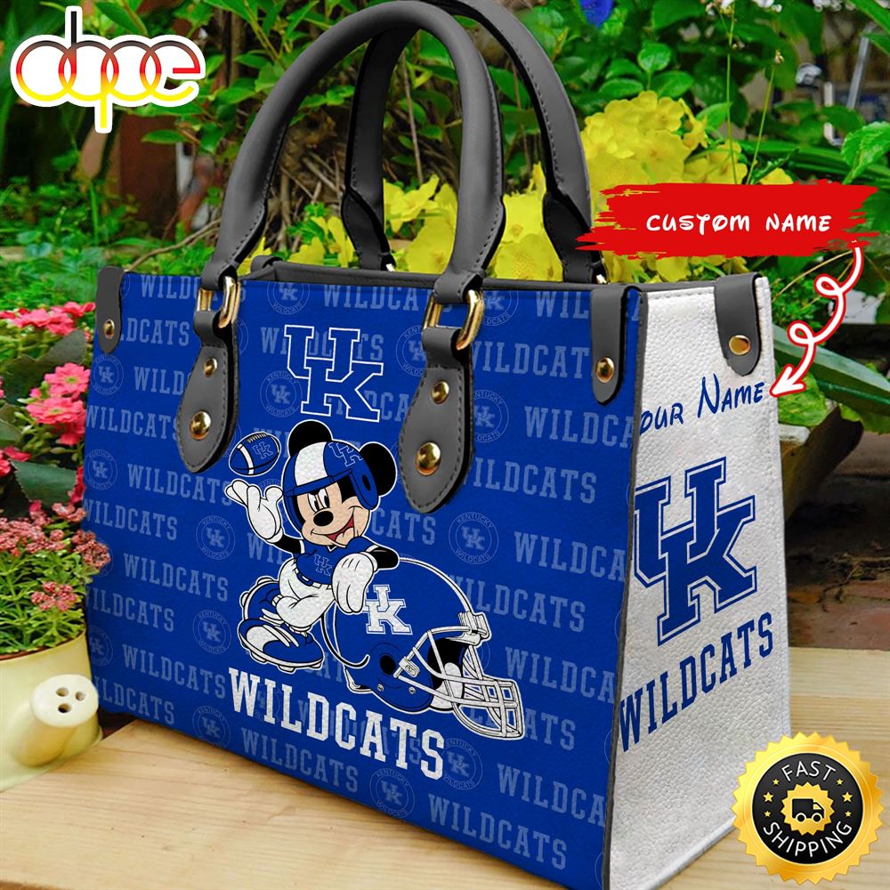 Sportswearmerch Kentucky Wildcats NCAA Mickey Leather Bag For Fan
