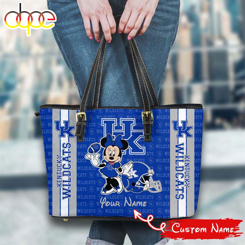 Sportswearmerch Kentucky Wildcats NCAA Minnie Women Leather Tote Bag For Fan