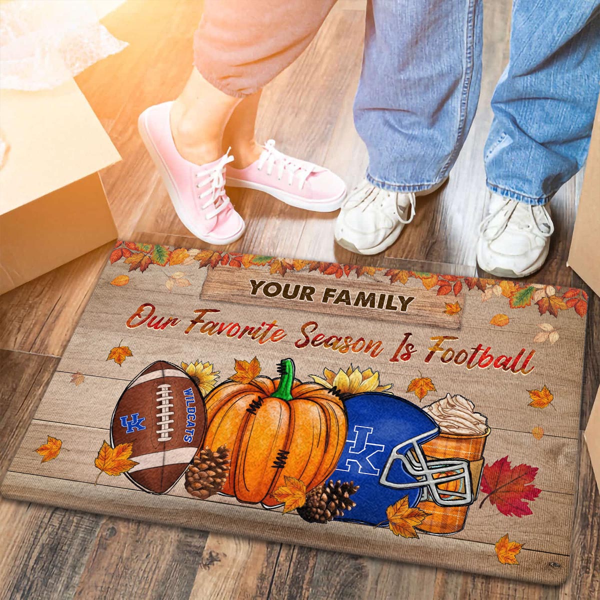 Sportswearmerch Kentucky Wildcats NCAA Our Favorite Season is Football Doormat For Fan