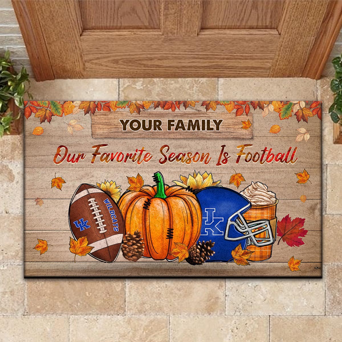 Sportswearmerch Kentucky Wildcats NCAA Our Favorite Season is Football Doormat For Fan