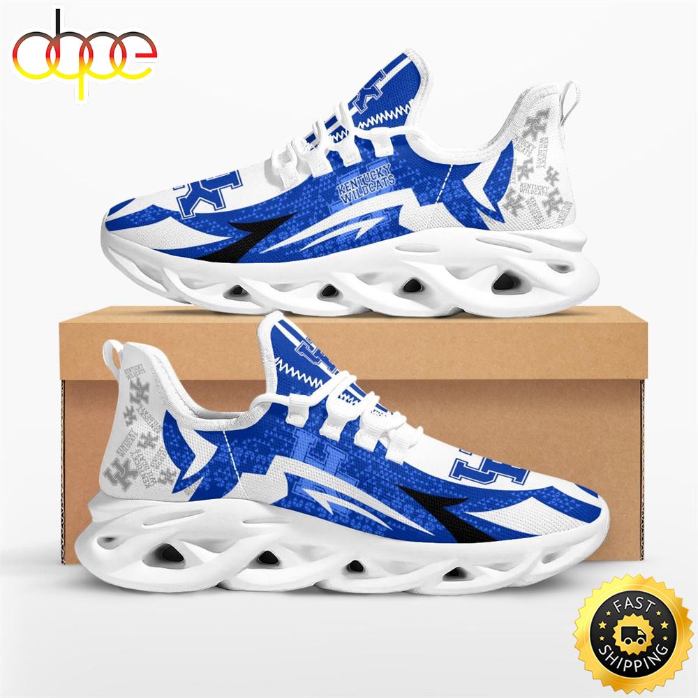 Sportswearmerch Kentucky Wildcats NCAA Symbol Geometric Pattern Max Soul Shoes Sneakers For Men And Women