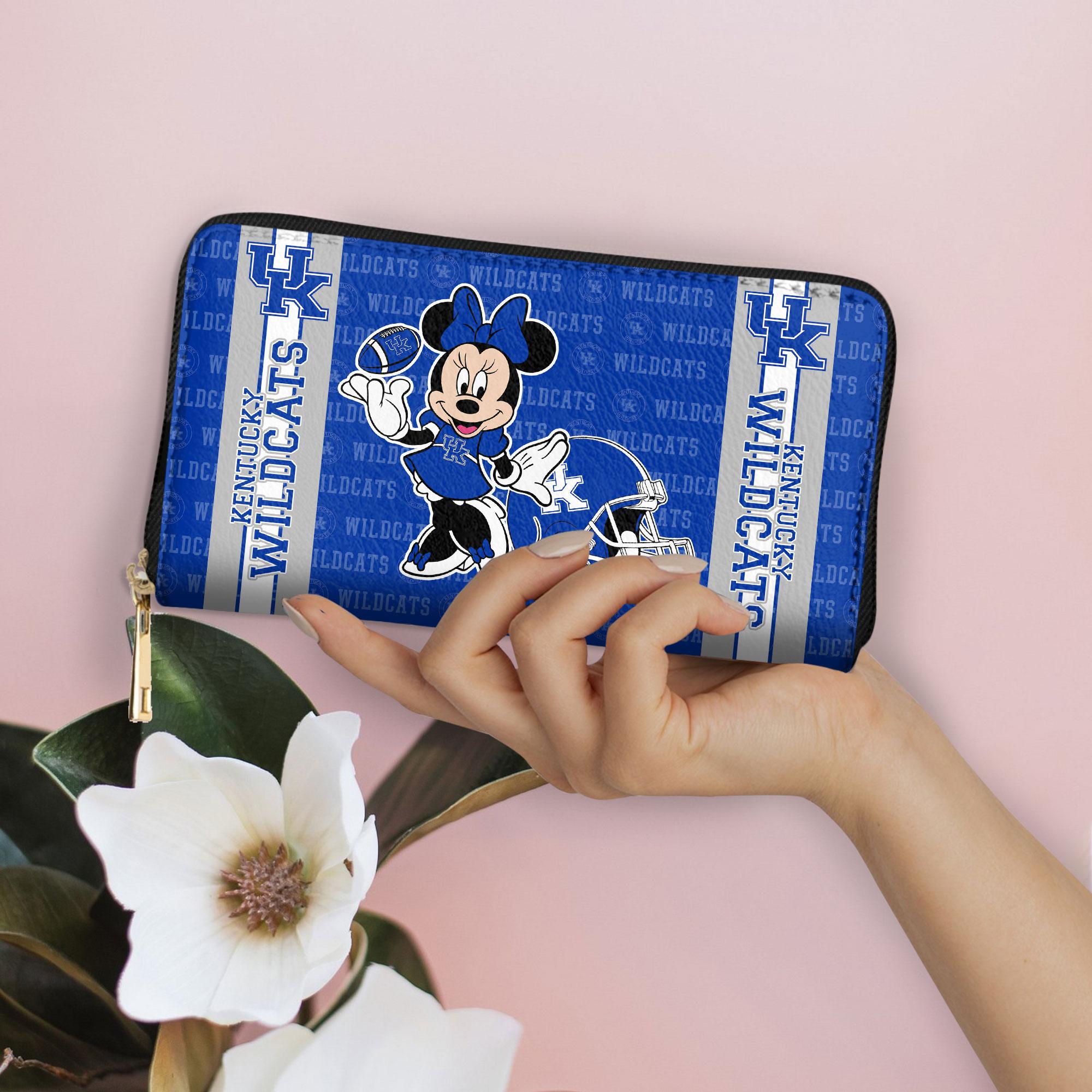 Sportswearmerch Kentucky Wildcats NCAA x Minnie Women Leather Handbag For Fan