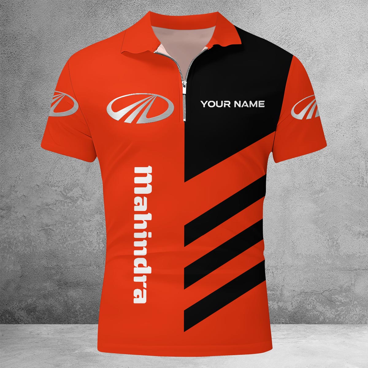 Sportswearmerch Kioti Tractor Lapel Zip Polo Shirt For Fan