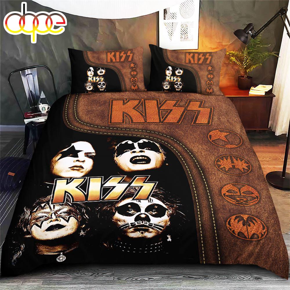 Sportswearmerch Kiss Band Music Bedding Set For Fan