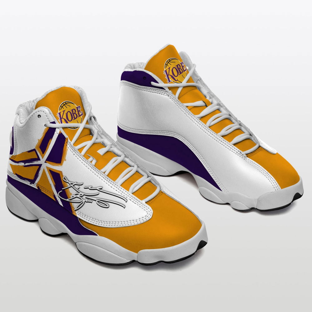 Sportswearmerch Kobe Bryant x Los Angeles Lakers NBA AJ13 Sneakers Shoes For Men And Women