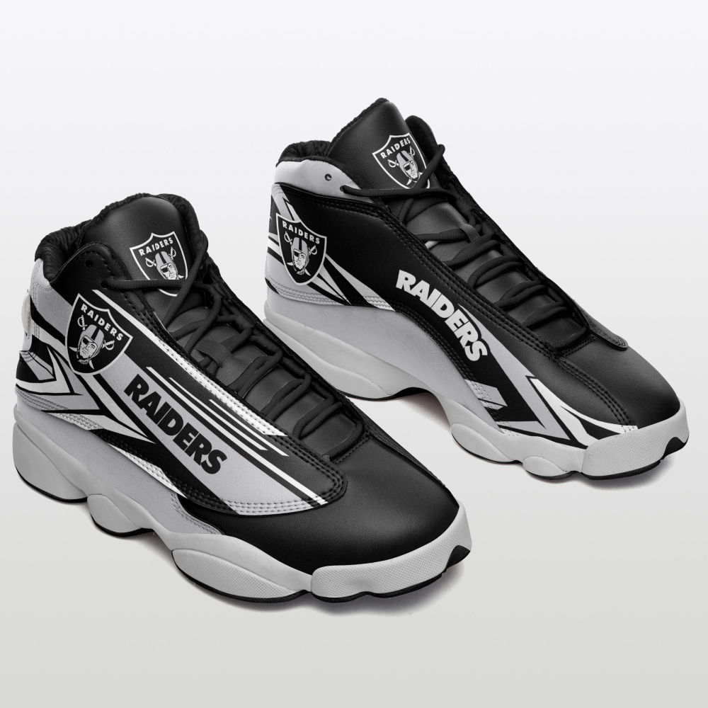 Sportswearmerch Las Vegas Raiders NFL AJ13 Sneakers Shoes For Men And Women