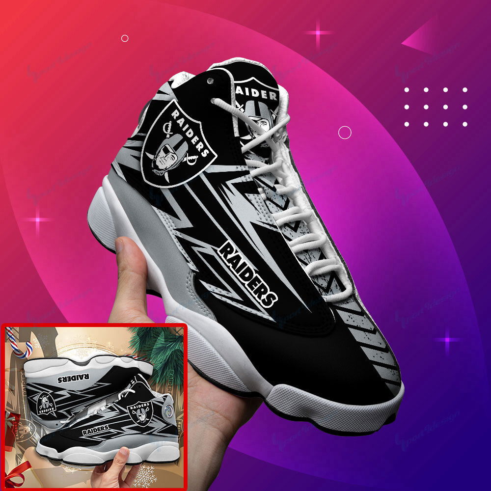 Sportswearmerch Las Vegas Raiders NFL AJ13 Sneakers Shoes For Men And Women