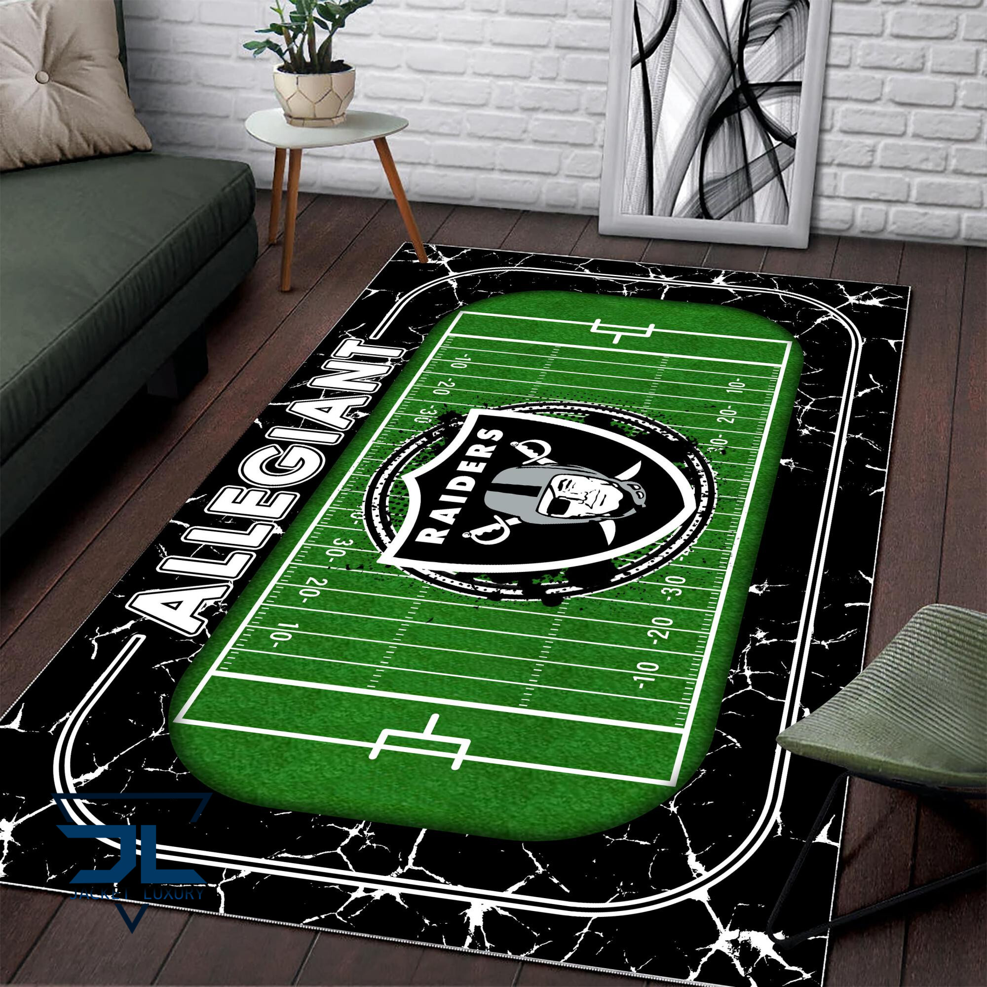 Sportswearmerch Las Vegas Raiders NFL Area Rug For Fan
