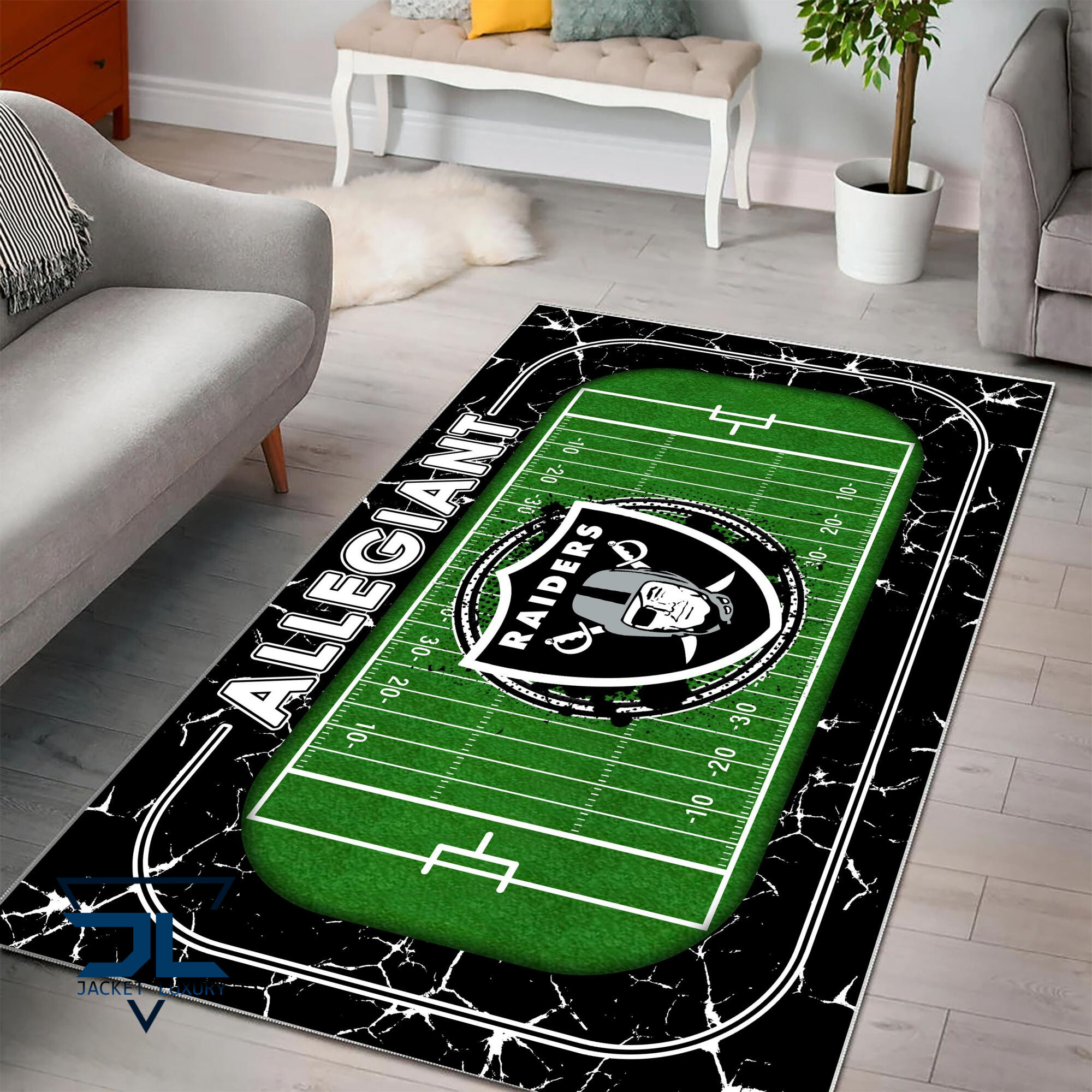 Sportswearmerch Las Vegas Raiders NFL Area Rug For Fan