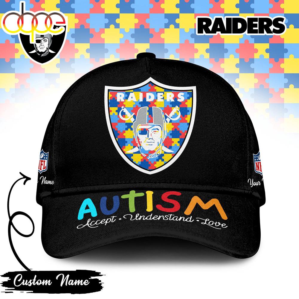 Sportswearmerch Las Vegas Raiders NFL Autism Classic Cap For Fan