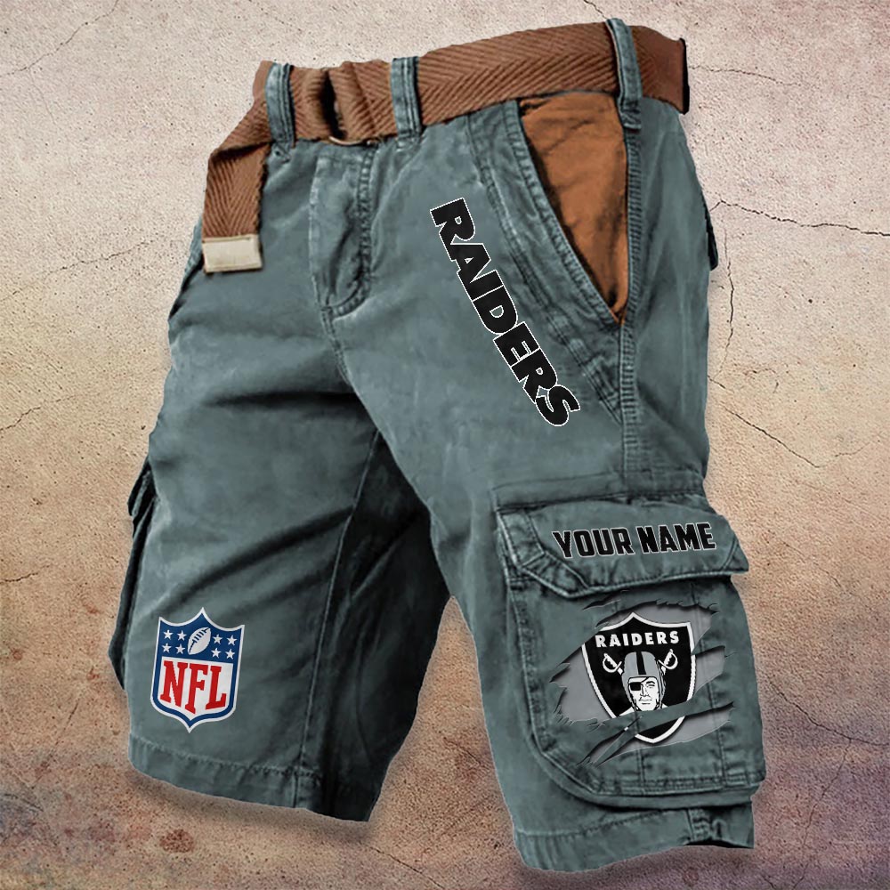 Sportswearmerch Las Vegas Raiders NFL Denim Short For Fan