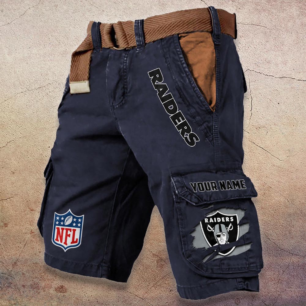Sportswearmerch Las Vegas Raiders NFL Denim Short For Fan