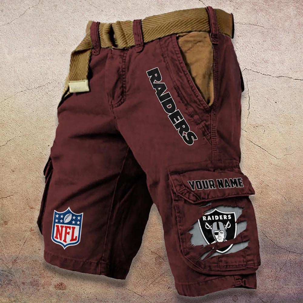 Sportswearmerch Las Vegas Raiders NFL Denim Short For Fan