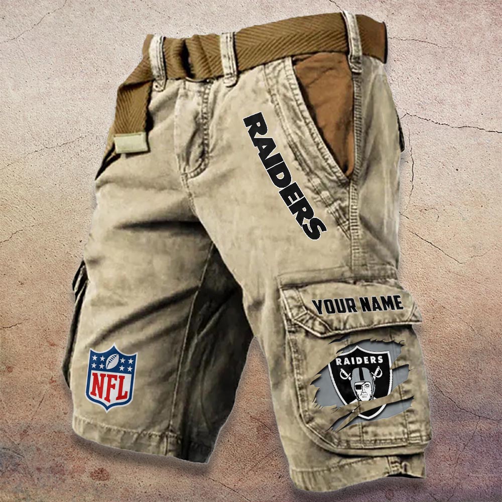 Sportswearmerch Las Vegas Raiders NFL Denim Short For Fan