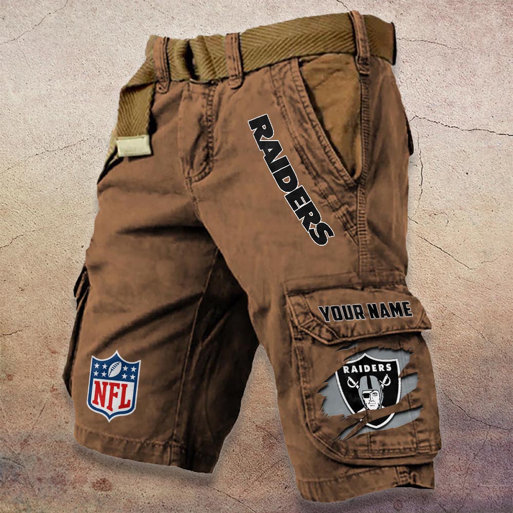 Sportswearmerch Las Vegas Raiders NFL Denim Short For Fan