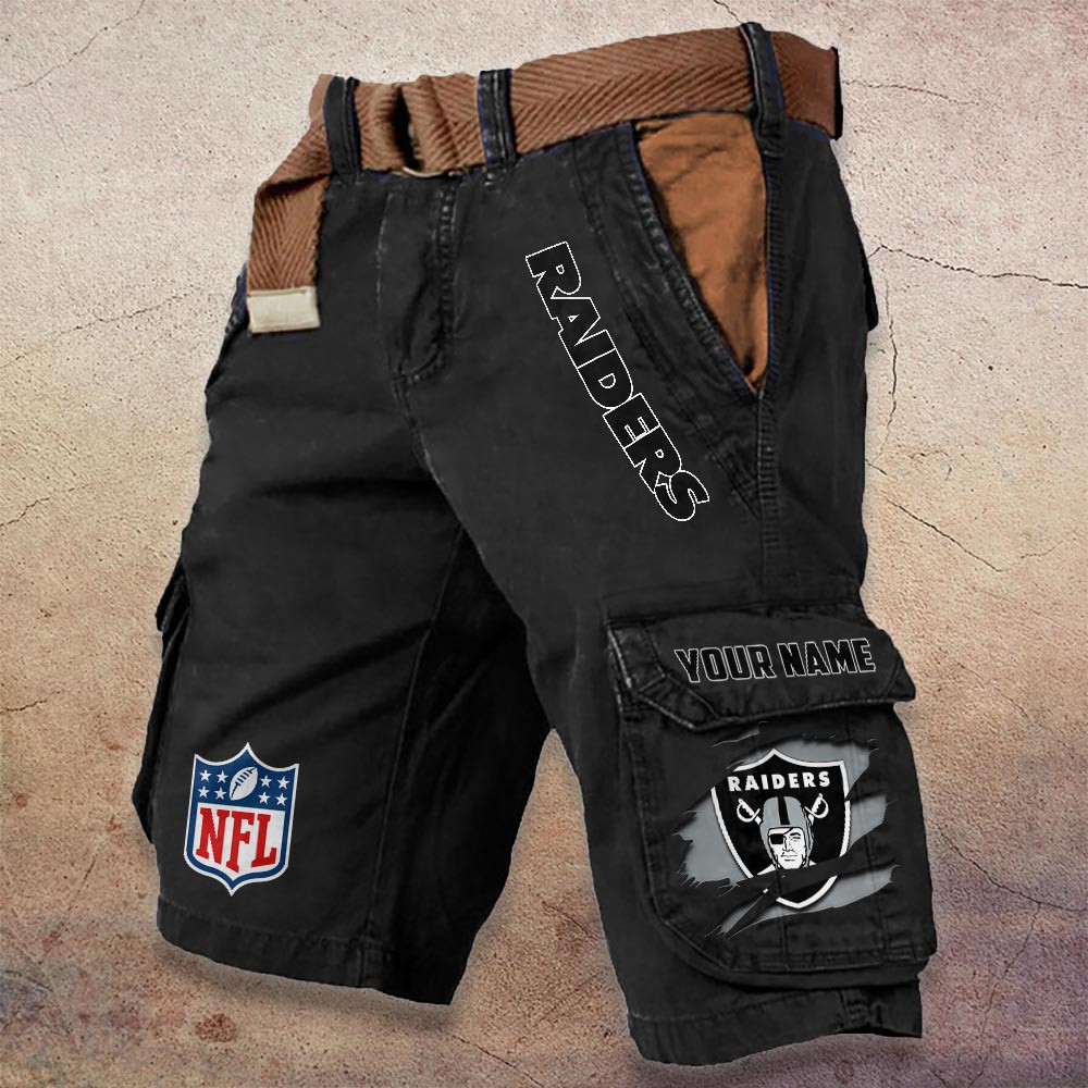 Sportswearmerch Las Vegas Raiders NFL Denim Short For Fan