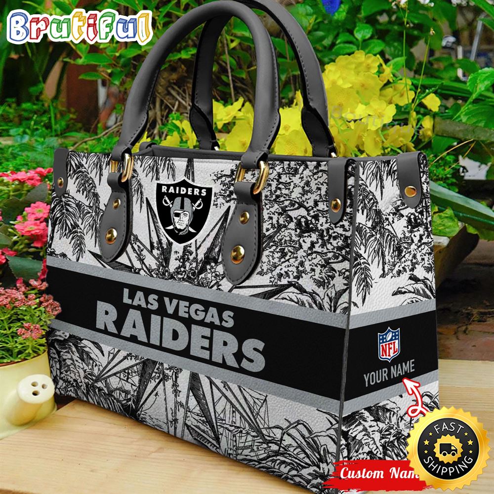 Sportswearmerch Las Vegas Raiders NFL Leather Handbag For Fan