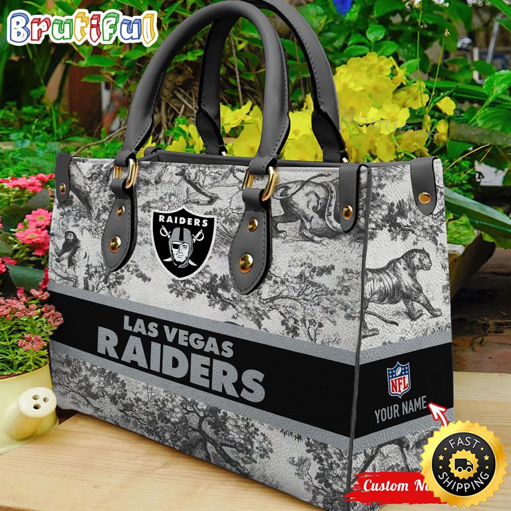 Sportswearmerch Las Vegas Raiders NFL Leather Handbag For Fan