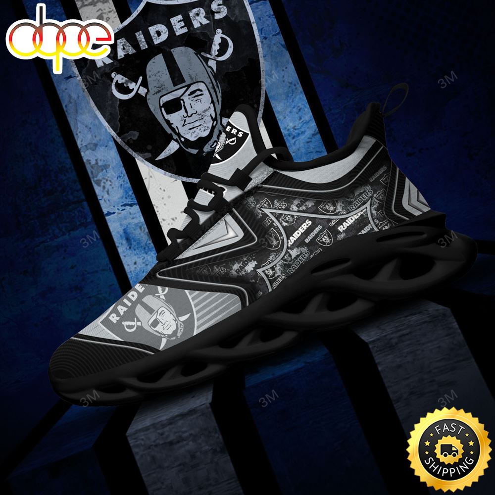 Sportswearmerch Las Vegas Raiders NFL Max Soul Shoes Sneakers For Men And Women