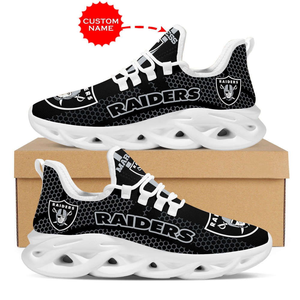 Sportswearmerch Las Vegas Raiders NFL Max Soul Shoes Sneakers For Men And Women
